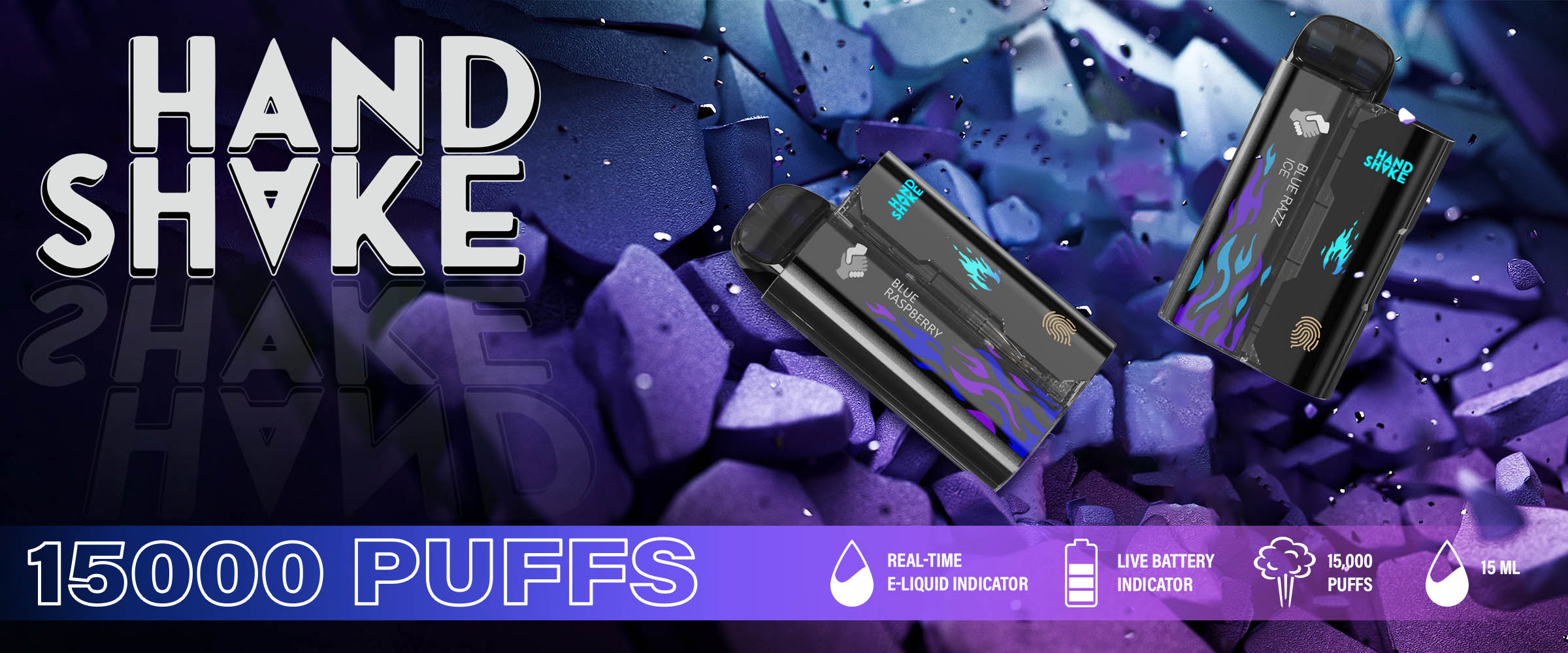 Handshake Vape with 15,000 Puffs