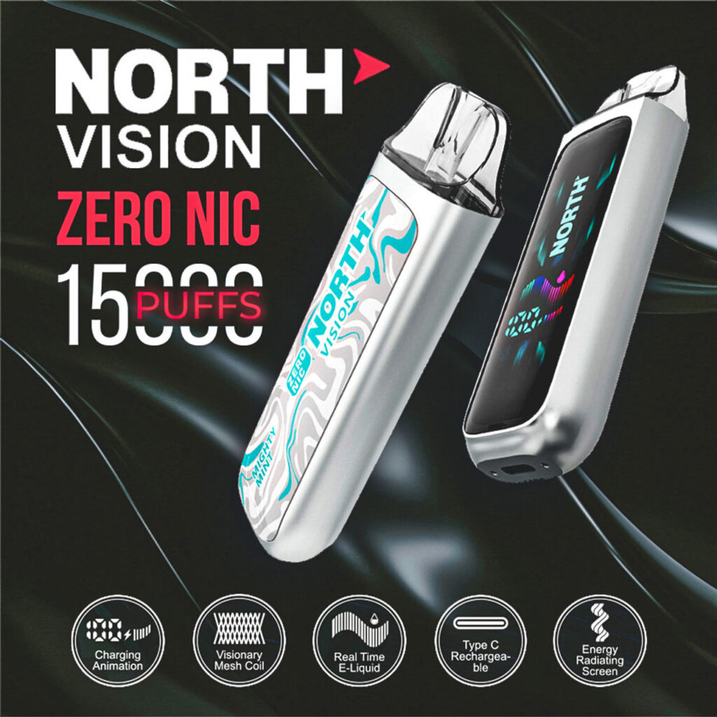 North Vision Zero Nic 15,000 Puffs Disposable Vape
