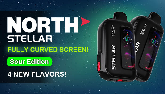 North Stellar Sour Disposable Nicotine Vaping Device